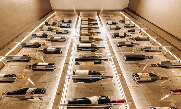 The CellArtus team designing a custom wine cellar in Miami