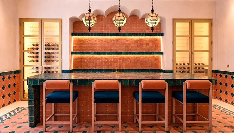 47 Pine Tree Drive Miami Beach wine wall by CellArtus