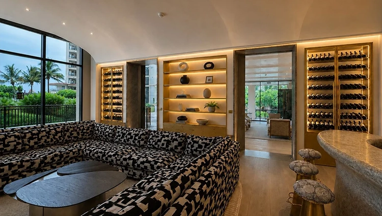 68 Fisher Island custom wine cellar by CellArtus